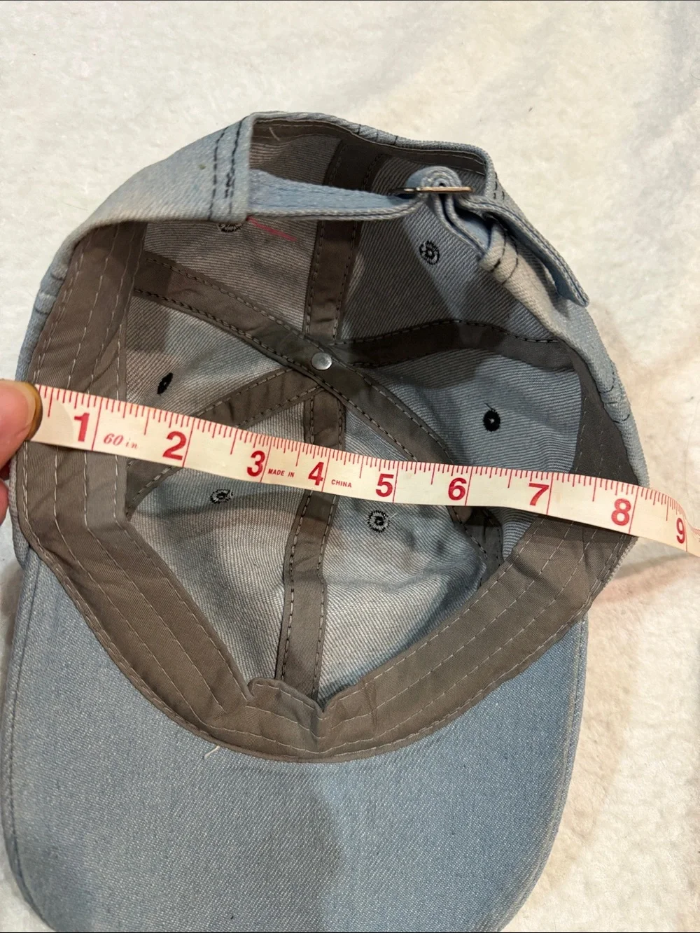 Crystal-Embellished Denim Visor Cap - Women's Accessories